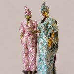 REMIKE (SET OF 2) BROCADE KAFTAN