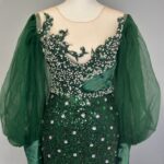 Luxury Emerald Evening Gown